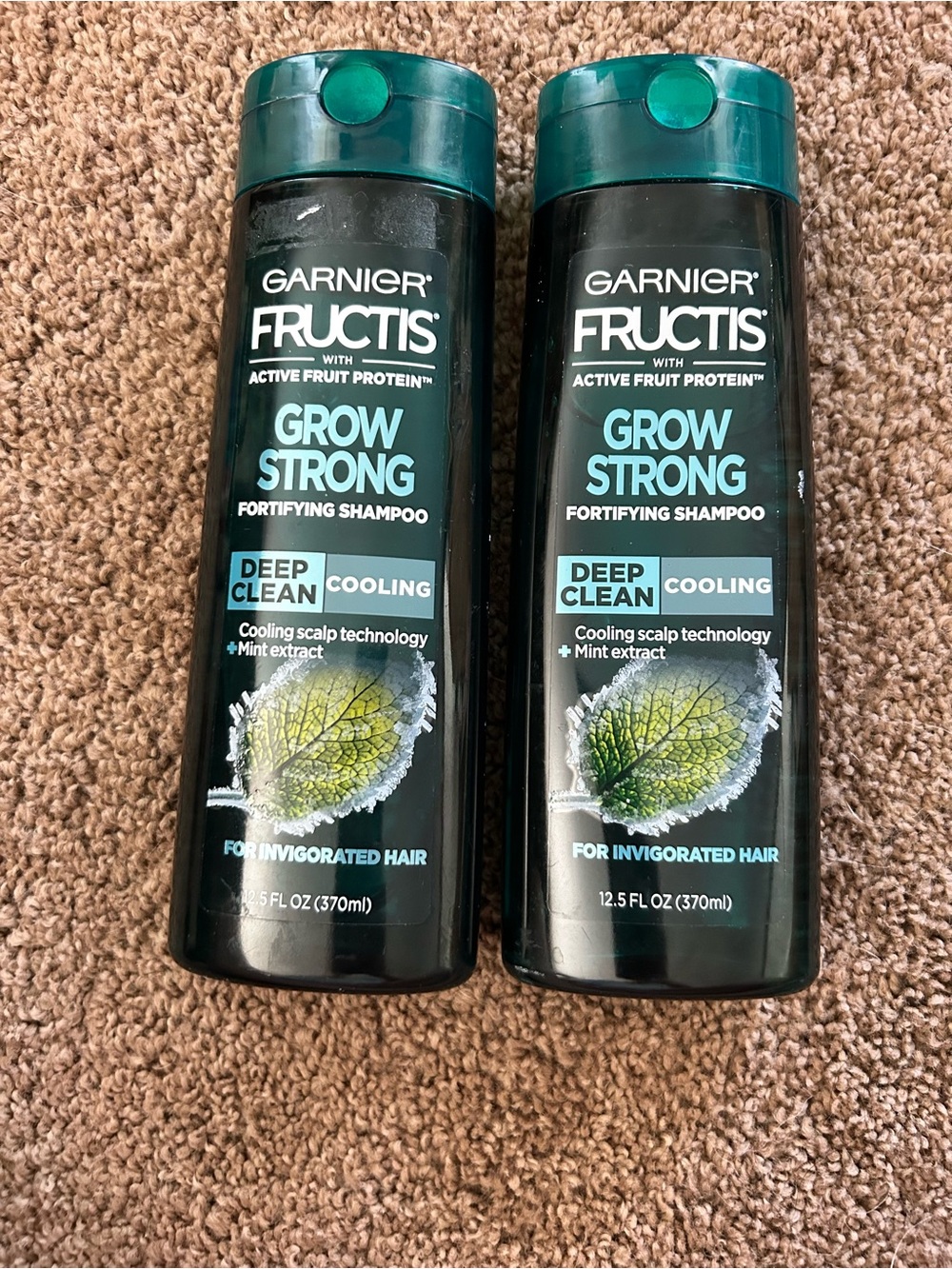 Garnier Fructis Grow Strong Deep Clean Cooling Shampoo 12.5 oz., x2